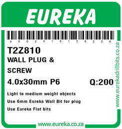T2Z810 - Wall Plug & Screw -T2Z810_Label_T